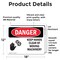 Signmission Keep Hands Clear Of Moving Machinery Danger Sign, Vinyl Decal, 18in W x 12in L, 2PK OS-2PACK-DS-D-1218-L-1392 - alternate 6